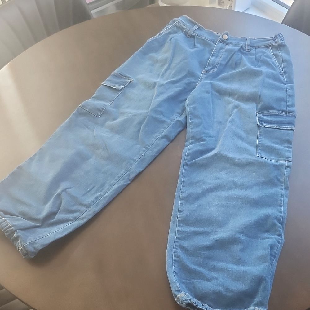 Stylish Blue Cargo Pants for women